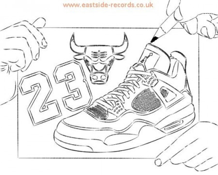 Nike Sneaker Coloring Pages eastside-records.co.uk