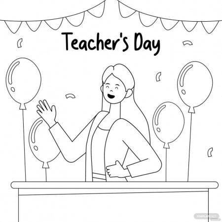 Teachers Day Congratulations Drawing - EPS, Illustrator, JPG, PSD, PNG, SVG  | Template.net