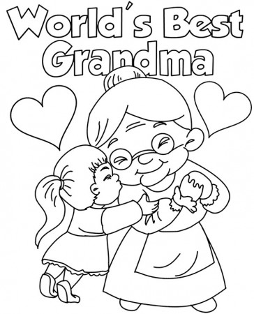 Printable greetings card for a grandma's day