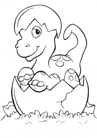 The Male Dinosaur egg hatched Coloring Pages - Dinosaurs Coloring Pages - Coloring  Pages For Kids And Adults