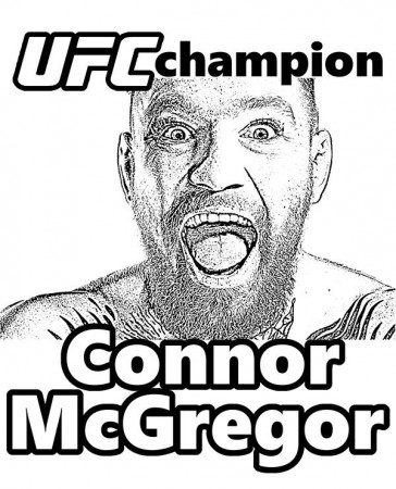 Conor McGregor, UFC, MMA coloring page. #MMA #UFC #Conor #McGregor # ColoringPages #ColoringSheets | Sports coloring pages, Coloring pages,  Coloring books
