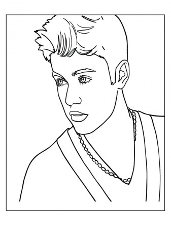 Justin Bieber coloring pages. Download and print Justin Bieber coloring  pages