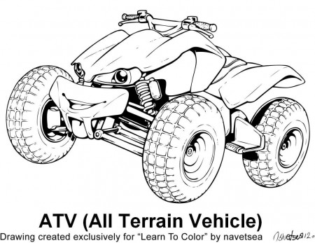 26 best ideas for coloring | Quad Bike Coloring Pages