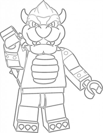 Lego Bowser coloring page | Coloring pages, Free printable coloring pages,  Free printable coloring