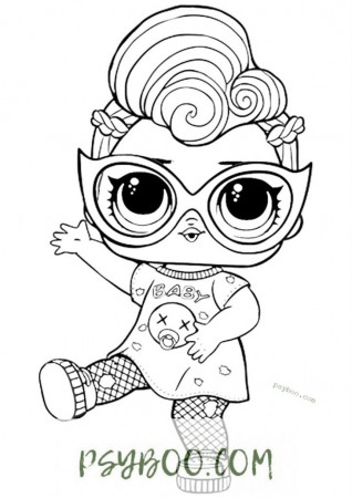 Grunge Grrrl LOL Doll Coloring Page ⋆ Download & Print for FREE !
