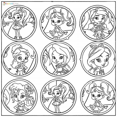Rainbow Rangers Coloring Pages. Free Printable Little Sorceresses