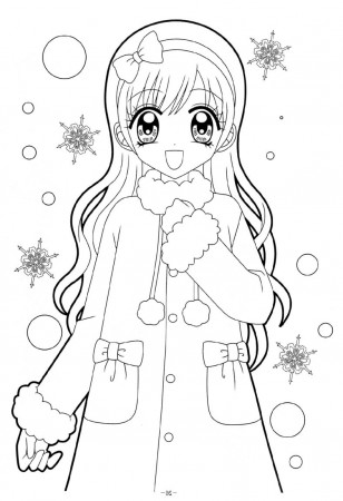 Kawaii Anime Girl Coloring Pages | 101 Coloring