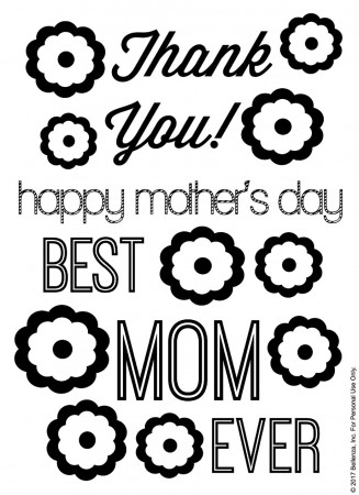 Best Mom Ever!” Printable Mother's Day Coloring Sheets