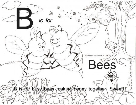 B – ABC Coloring Pages