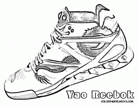 basic basketball shoes coloring pages getcoloringpages jordan ...
