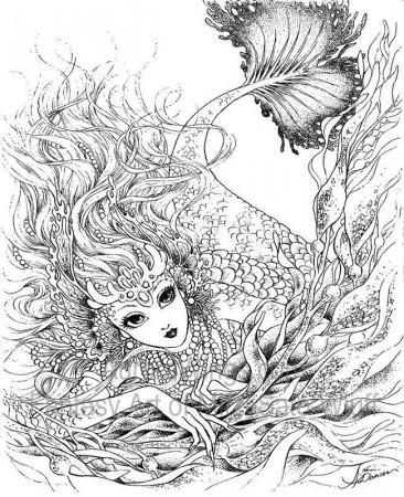 Advanced Ocean Coloring Pages For Adults - Coloring Pages For All Ages