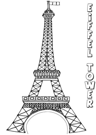 Eiffel Tower Coloring Pages | 60 Pictures Free Printable