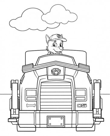 Rocky vehicle free coloring sheet