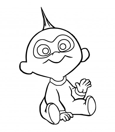 Baby Jack Jack Incredibles Coloring Pages Disney Movie Incredibles Jack  Parr Colouring to Print Free Pictures - Ecolorings.info