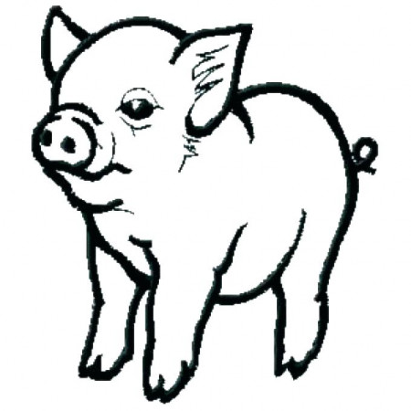 Black pig coloring pages Pig coloring page super simple |  Ozzy.abimillepattes.com