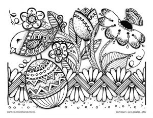 New Spring and Easter Coloring Pages for 2016
