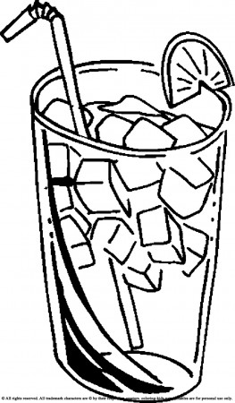 Juice Clipart Black And White
