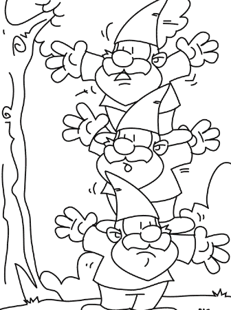 Free Gnome Coloring Pages, Download Free Clip Art, Free Clip Art ...