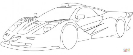 McLaren F1 coloring page | Free Printable Coloring Pages