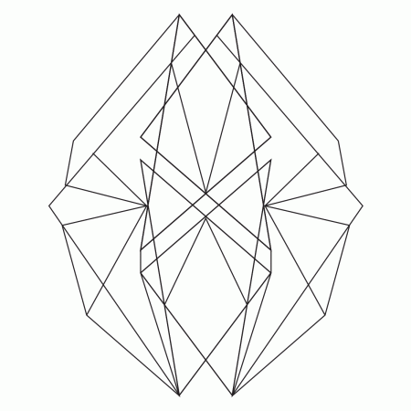 Abstract Geometric 1 Coloring Page – Babadoodle