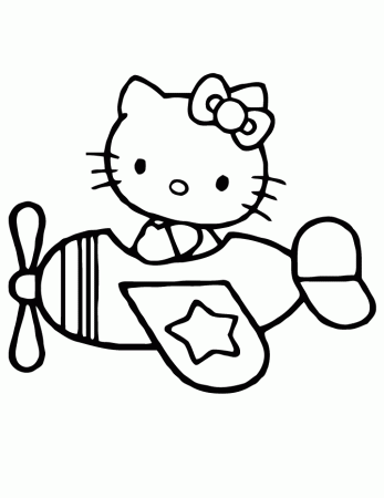Airplane Coloring Pages Free