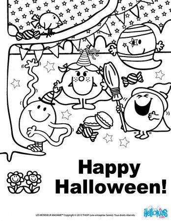 Mr MEN and LITTLE MISS coloring pages : 32 printables to color online