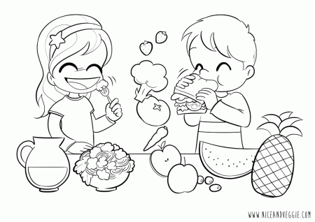 printable healthy eating chart coloring pages. nutrition coloring ...