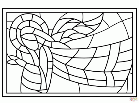 Free Printable Stained Glass Coloring Pagessidstudies.com ...