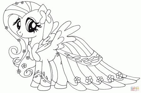 Fluttershy coloring page | Free Printable Coloring Pages