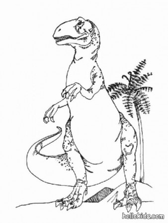 DINOSAUR coloring pages - Dangerous Stegosaurus