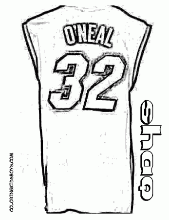 4 Basketball Jersey Coloring Page - Coloring Pages For All Ages