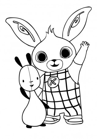 Bing, Flop And Coco Dancing Coloring Page - Coloring Home