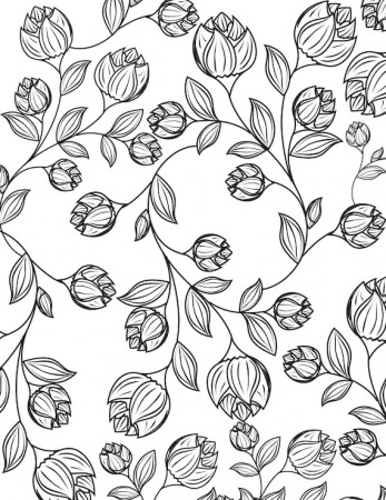 10 Flower Coloring Pages Coloring Pages Flowers Relax - Etsy