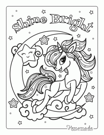 Magical Unicorn Coloring Pages for Kids & Adults | Free Printables