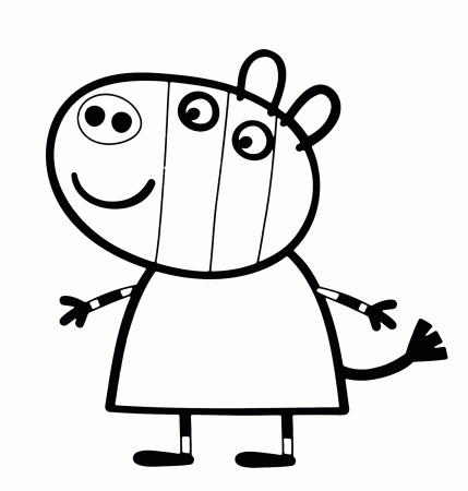 Cartoon ~ Printable Peppa Pig and Friends Coloring Pages ...