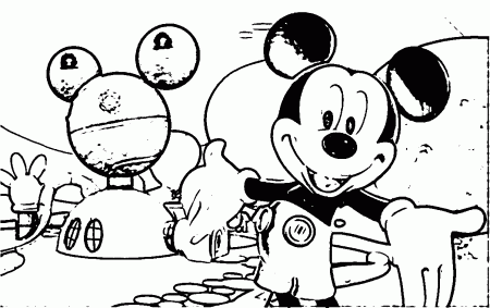 Mickey Mouse Club House Coloring Page | Wecoloringpage