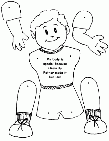 Boy Body Coloring Page - Coloring Pages For All Ages