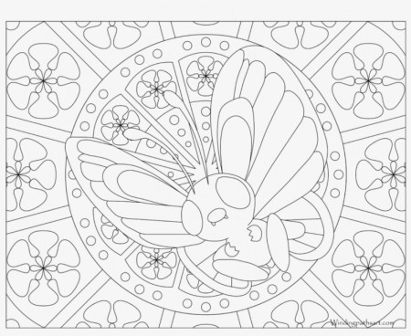 Adult Pokemon Coloring Page Butterfree - Ninetales Pokemon Go Coloring Pages  - 1024x791 PNG Download - PNGkit
