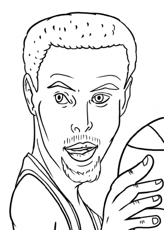 Cartoon Stephen Curry Coloring Pages Basketball | Educative Printable |  Monster coloring pages, Coloring pages, Sports coloring pages
