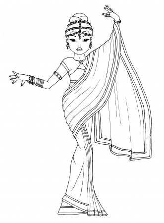 Topmodel Indian Dance | Coloring pages, Color, Clay projects