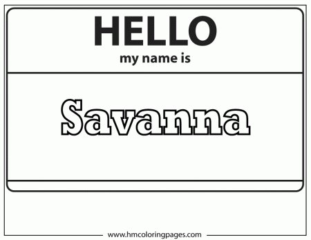 Savanna Coloring Page | H & M Coloring Pages