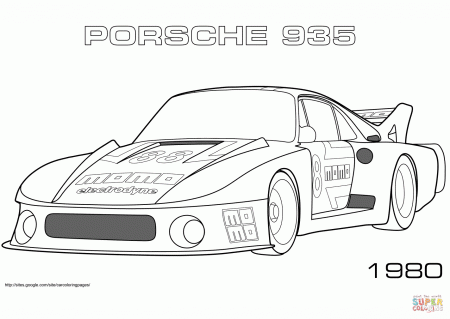1980 Porsche 935 coloring page | Free Printable Coloring Pages