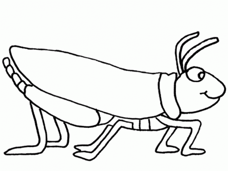 Free Printable Grasshopper Coloring Page Perfect - Coloring pages