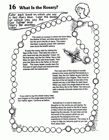 rosary coloring pages for children 688 | Best Coloring Page Site