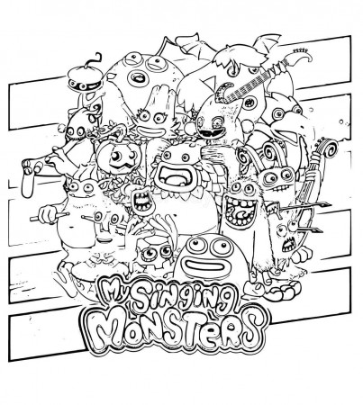 My Singing Monsters Coloring Pages | WONDER DAY — Coloring pages for  children and adults