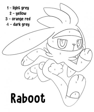 Pokemon Color By Number Coloring Pages - Free Printable Coloring Pages for  Kids