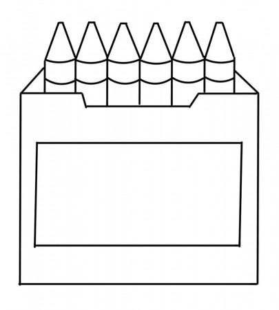 Crayon Box Coloring Page - Free Printable Coloring Pages for Kids