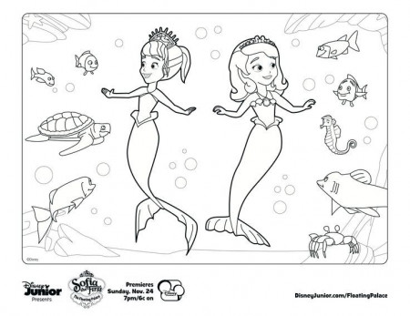 10 Sofia the First Mermaid Coloring Pages Uncategorized printable ...
