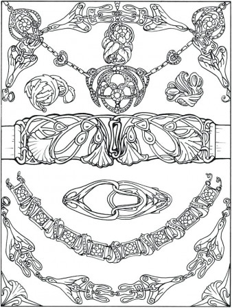 Printable Coloring Pages Jewelry - Pusat Hobi