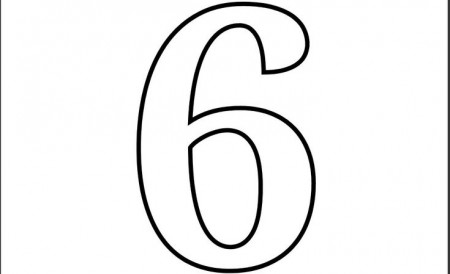 Printable Number 6 Coloring Page | Coloring pages, Printable numbers,  Printable banner letters
